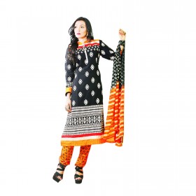 Neela’s Classical Shalwar Kameez in Jacquard Cotton with soft Georgette Dupatta